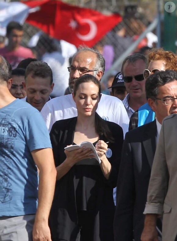 L'actrice Angelina Jolie rencontre les autorités turques, le vendredi 14 septembre, à Ankara (Turquie), pour discuter de la situation en Syrie, et de l'accueil des populations réfugiées.