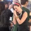 Leighton Meester sur le tournage de Gossip Girl le 17 septembre 2012 à New York