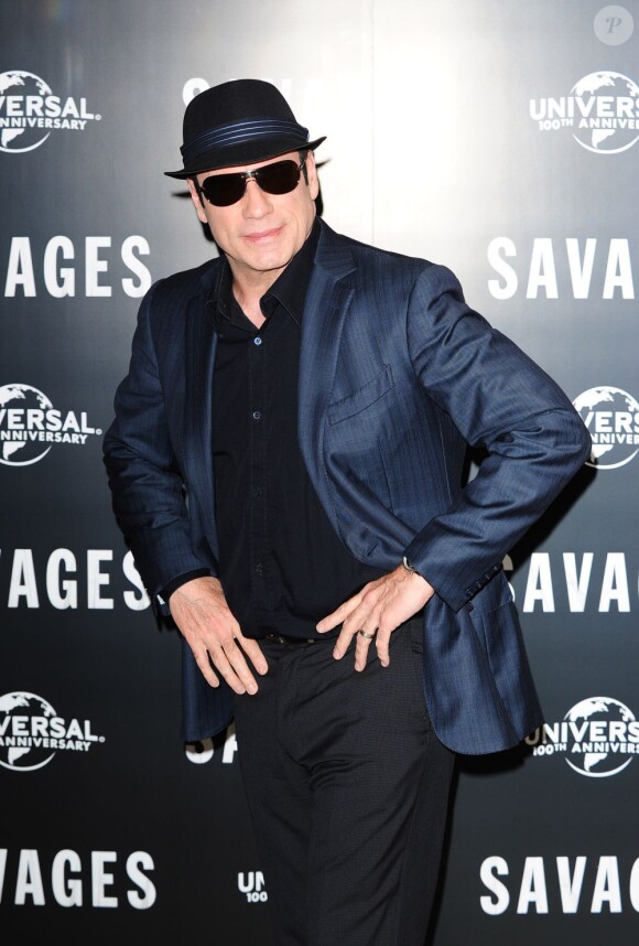 John Travolta lors de la présentation du film Savages à Londres le 19 septembre 2012