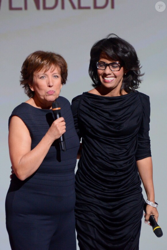 Roselyne Bachelot et Audrey Pulvar à Paris, le 20 septembre 2012.