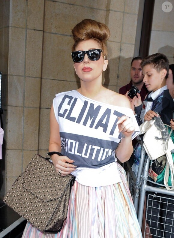 Lady Gaga à Londres, le 17 septembre 2012.