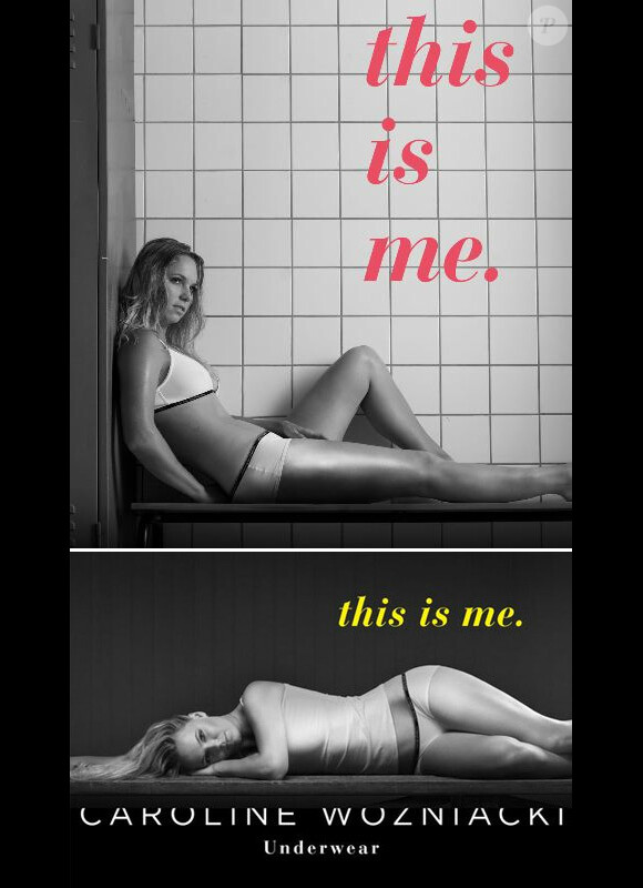 Caroline Wozniacki en promotion de sa propre ligne de sous-vêtements