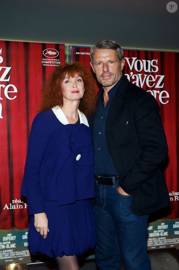 Sabine Azema et Lambert Wilson à l'avant-première de Vous n'avez encore rien vu à Paris, le 24 septembre 2012.