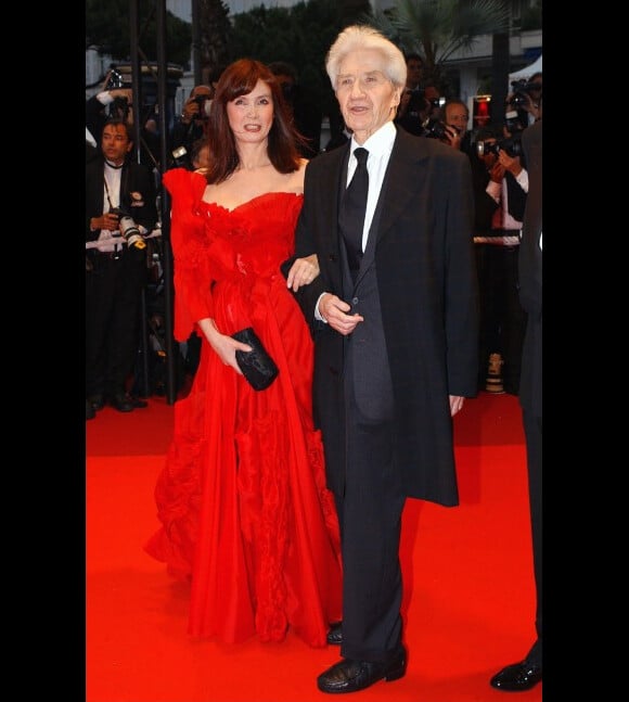 Sabine Azema et Alain Resnais, en 2002 à Cannes.
