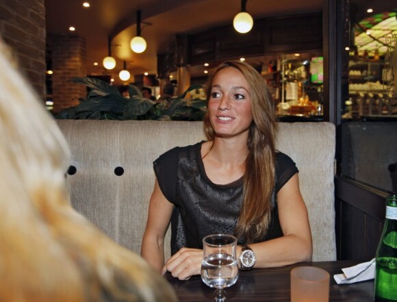 La suédoise Kosovare Asllani, que l'on compare volontiers à Zlatan Ibrahimovic après sa signature au Paris Saint-Germain le 24 septembre 2012 à Paris