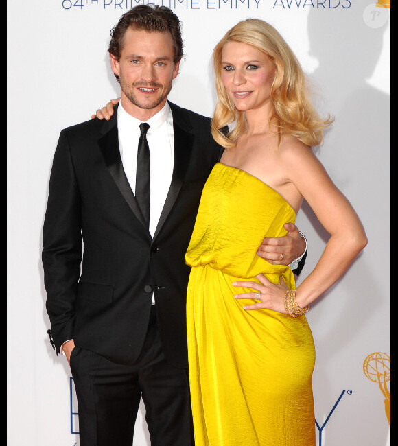 Claire Danes et son mari Hugh Dancy lors des 64e Emmy Awards à Los Angeles, le 23 septembre 2012