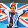 Tom Daley après avoir décroché le bronze lors des Jeux Olympiques de Londres le 12 août 2012