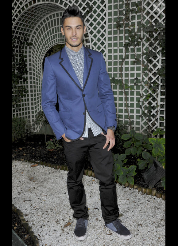 Baptiste Giabiconi à la conférence de presse du lancement de son album Oxygen, à l'hôtel Bristol à Paris, le 24 septembre 2012