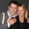 Marc Lavoine et Sarah Poniatowski, un couple souriant et fan de mode qui assiste au défilé Vanessa Bruno printemps-été 2013 au Grand Palais. Paris, le 28 septembre 2012.