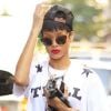 Rihanna, stylée et de retour à son hôtel le Gansevoort. New York, le 1er octobre 2012.