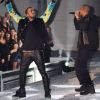 Kanye West et Jay-Z animent le défilé Victoria's Secret à New York. Le 9 novembre 2011.