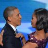 Barack et Michelle Obama lors de la convention démocratique de Charlotte le 6 septembre 2012