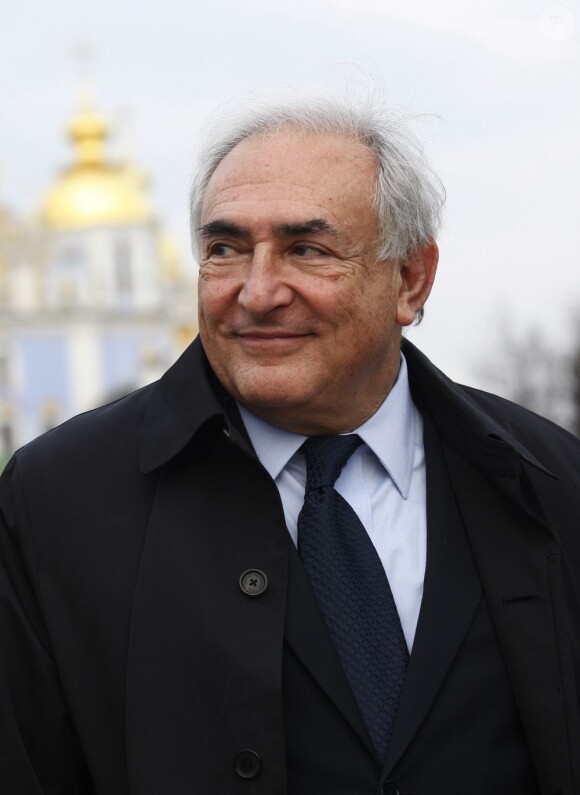 L'ex-patron du FMI Dominique Strauss-Kahn à Kiev, le 4 avril 2012.