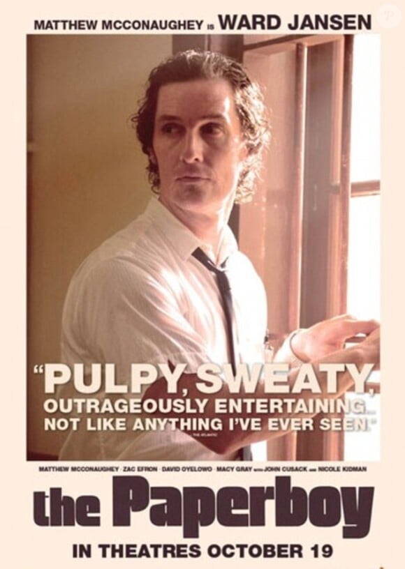 Matthew McConaughey dans Paperboy de Lee Daniels, en salles le 17 octobre.