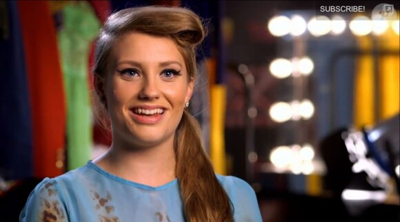 La chanteuse britannique Ella Henderson, dans l'émission X-Factor, le 6 octobre 2012.