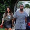Kim Kardashian et Kanye West à Miami. Le 8 octobre 2012.