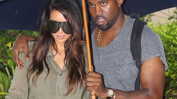 Kanye West et Kim Kardashian : Retrouvailles sous la pluie pour les amoureux