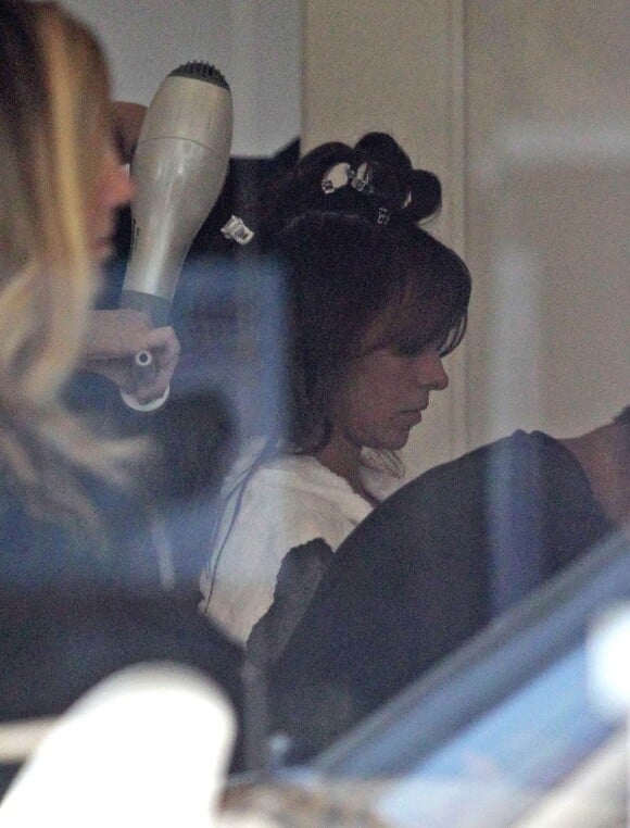 Exclusif - Jennifer Love Hewitt se fait belle au salon Drybar à West Hollywood. Le 9 octobre 2012.