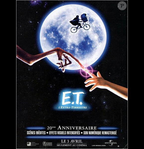 Affiche pour les 20 ans d'E.T. L'Extra-terrestre de Steven Spielberg en 2002.