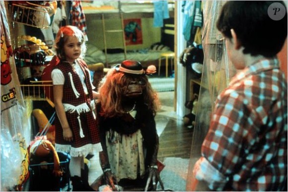Henry Thomas et Drew Barrymore dans E.T. L'Extra-terrestre de Steven Spielberg, 1982.