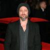 Brad Pitt, période roots avec barbe et bonnet en laine. 
Londres, 22 mars 2010.