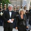 Eric Raoult et sa femme à L'Elysée, le 22 juin 2009.