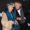 Emmanuelle Riva et Jean-Louis Trintignant lors de la projection du film Amour à la Cinémathèque française à Paris le 15 octobre 2012
