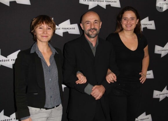 Dinara Droukarova, Ramon Agirre et Carole Franck lors de la projection du film Amour à la Cinémathèque française à Paris le 15 octobre 2012