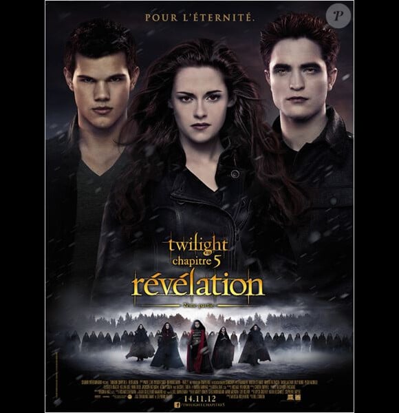 Twilight - chapitre 5 : Révélation (2e partie), en salles le 14 novembre 2012.
