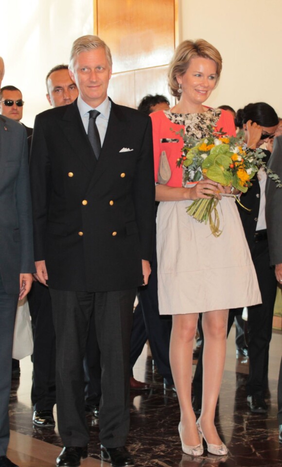 Le prince Philippe et la princesse Mathilde de Belgique lors de leur visite officielle en Turquie, du 15 au 19 octobre 2012.