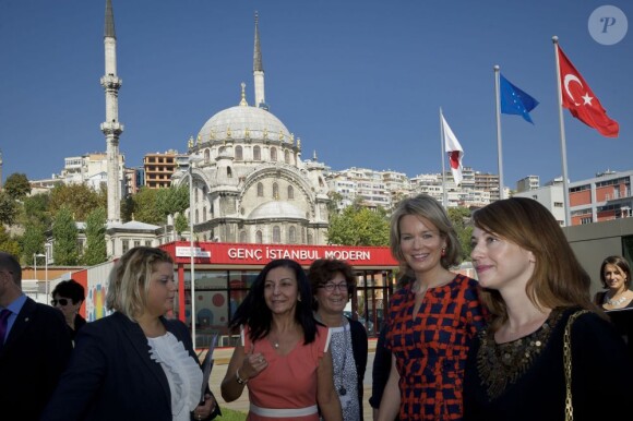 Le prince Philippe et la princesse Mathilde de Belgique lors de leur visite officielle en Turquie, du 15 au 19 octobre 2012.
