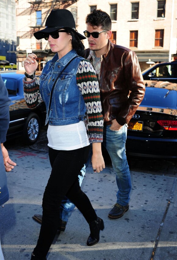 Katy Perry et John Mayer ont été vus ensemble à New York, le 16 octobre 2012.