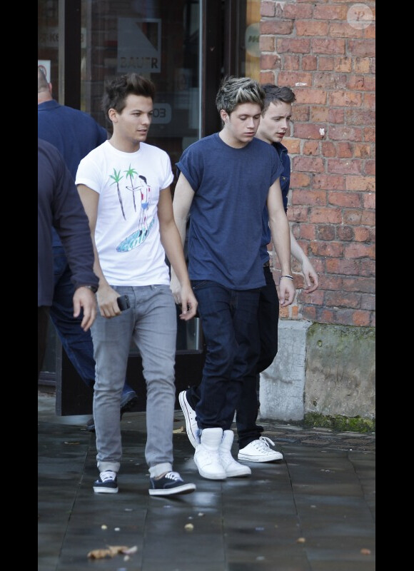 Les One Direction à Manchester, le mercredi 17 octobre 2012.