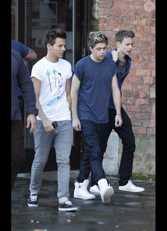Les One Direction à Manchester, le mercredi 17 octobre 2012.