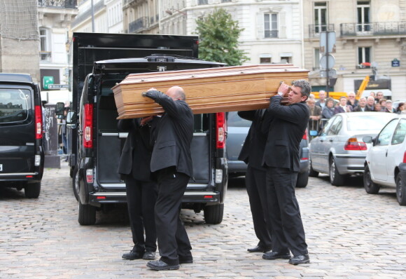Obsèques émouvantes de Frank Alamo en l'église de Saint-Germain-des-Prés à Paris, le 18 octobre 2012.