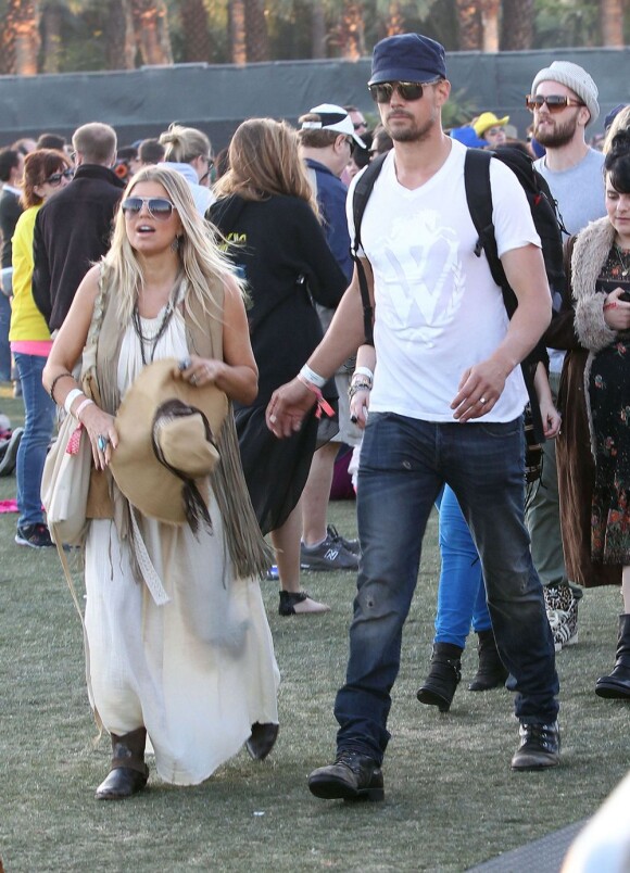 Josh Duhamel et Fergie au Festival Coachella en Californie, le 15 avril 2012.