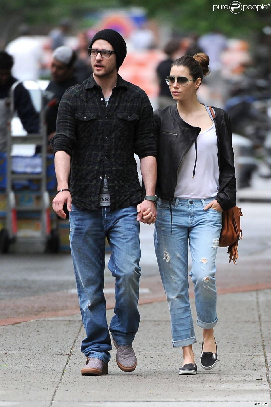Exclusif - Justin Timberlake et Jessica Biel à New York, en mai 2010.