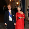 L'archiduchesse Marie-Astrid d'Autriche et l'archiduc Carl Christian - Arrivée des invités au dîner de gala organisé au Palais Grand-Ducal, à l'occasion du mariage du prince Guillaume de Luxembourg et la comtesse Stéphanie de Lannoy à Luxembourg, le 19 octobre 2012.