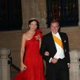 Le prince Jean de Luxembourg et la comtesse Diane de Nassau - Arrivée des invités au dîner de gala organisé au Palais Grand-Ducal, à l'occasion du mariage du prince Guillaume de Luxembourg et la comtesse Stéphanie de Lannoy à Luxembourg, le 19 octobre 2012.