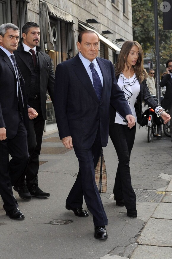 Silvio Berlusconi à Milan, le 19 octobre 2012.