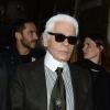 Le couturier Karl Lagerfeld à Londres, le 11 octobre 2012.
