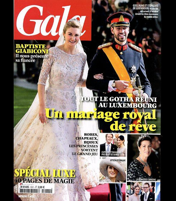 Magazine Gala paru le 24 octobre 2012.