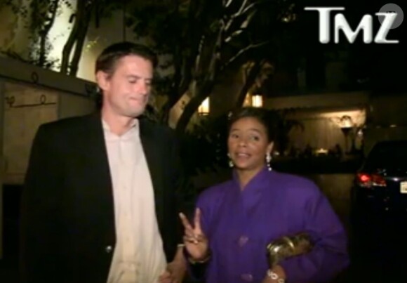 Lark Voorhies interviewée par TMZ.com à Los Angeles, octobre 2012.