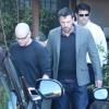 Ben Affleck et Matt Damon, les deux amis sortent d'un rendez-vous professionnel à Santa Monica, le 24 octobre 2012