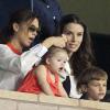 Harper Beckham en premières loges assiste au match de son papa David avec l'équipe des Galaxy Los Angeles. Il affrontait les Seattle Sounders dans la journée du 28 octobre 2012