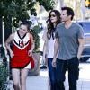 Kate Beckinsale, son mari le réalisateur Len Wiseman et sa fille Lily, vont au restaurant à Los Angeles le 27 octobre 2012.