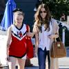 Kate Beckinsale, son mari le réalisateur Len Wiseman et sa fille Lily, vont au restaurant à Los Angeles le 27 octobre 2012.