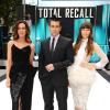 Colin Farrell, Kate Beckinsale et Jessica Biel à la première du film Total Recall à Londres le 16 août 2012.