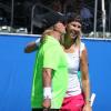 Alan Thicke et Brenda Schultz au Chris Evert/Raymond James Pro-Celebrity Tennis Classic à Delray Beach en Floride le 27 octobre 2012