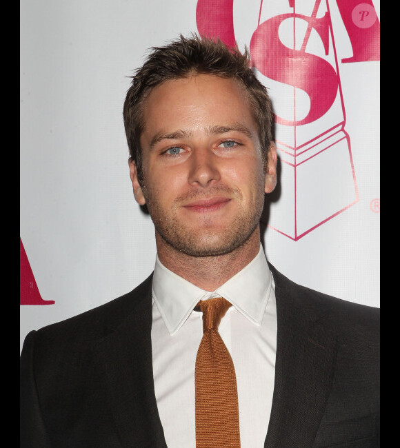 Armie Hammer aux Casting Society of America's 28th Annual Artios Awards à Beverly Hills, le 29 octobre 2012